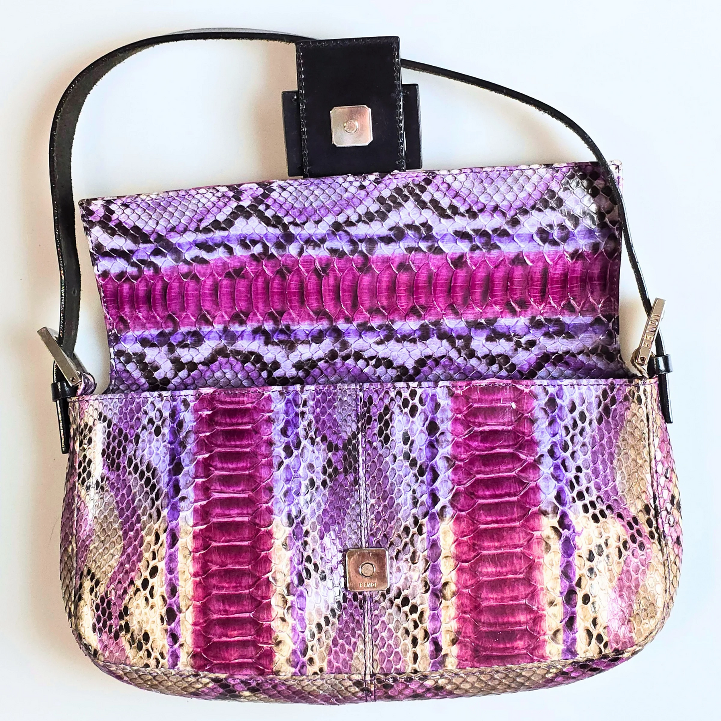 Fendi Baguette Python Leather