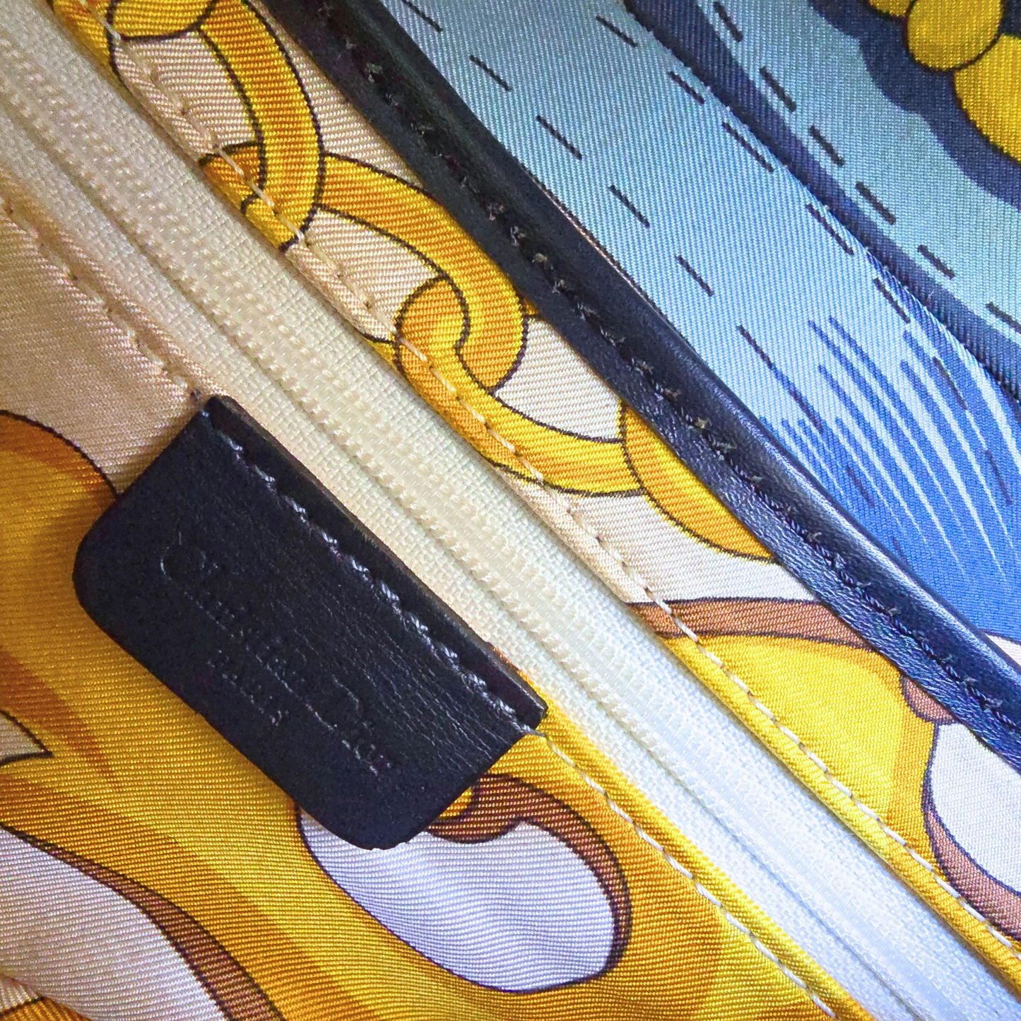 Dior Satin Printed Saddle Bag ASO SATC