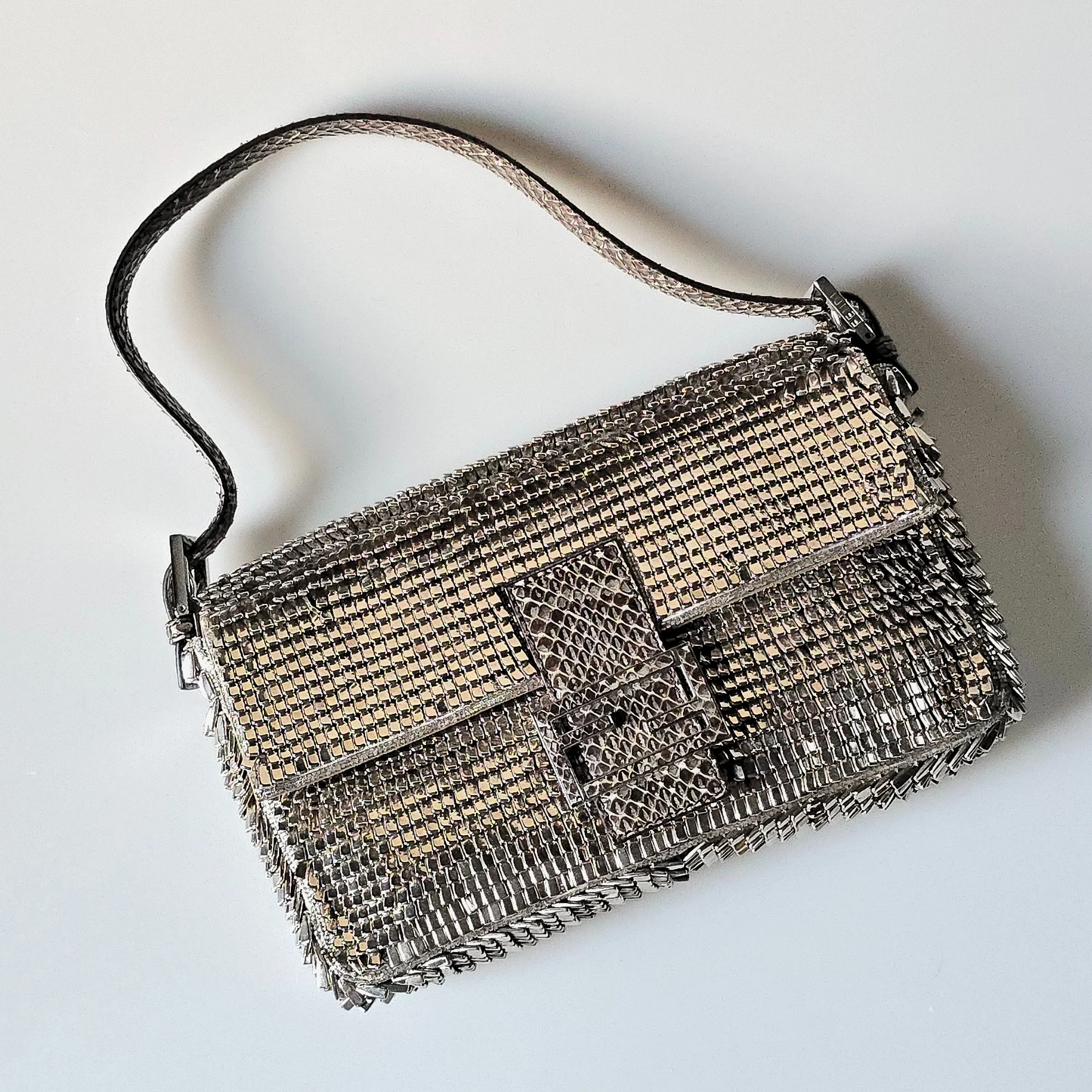 RESERVE ITEM- MISSWORLDWIDE Fendi Baguette Dragon Scale Armor