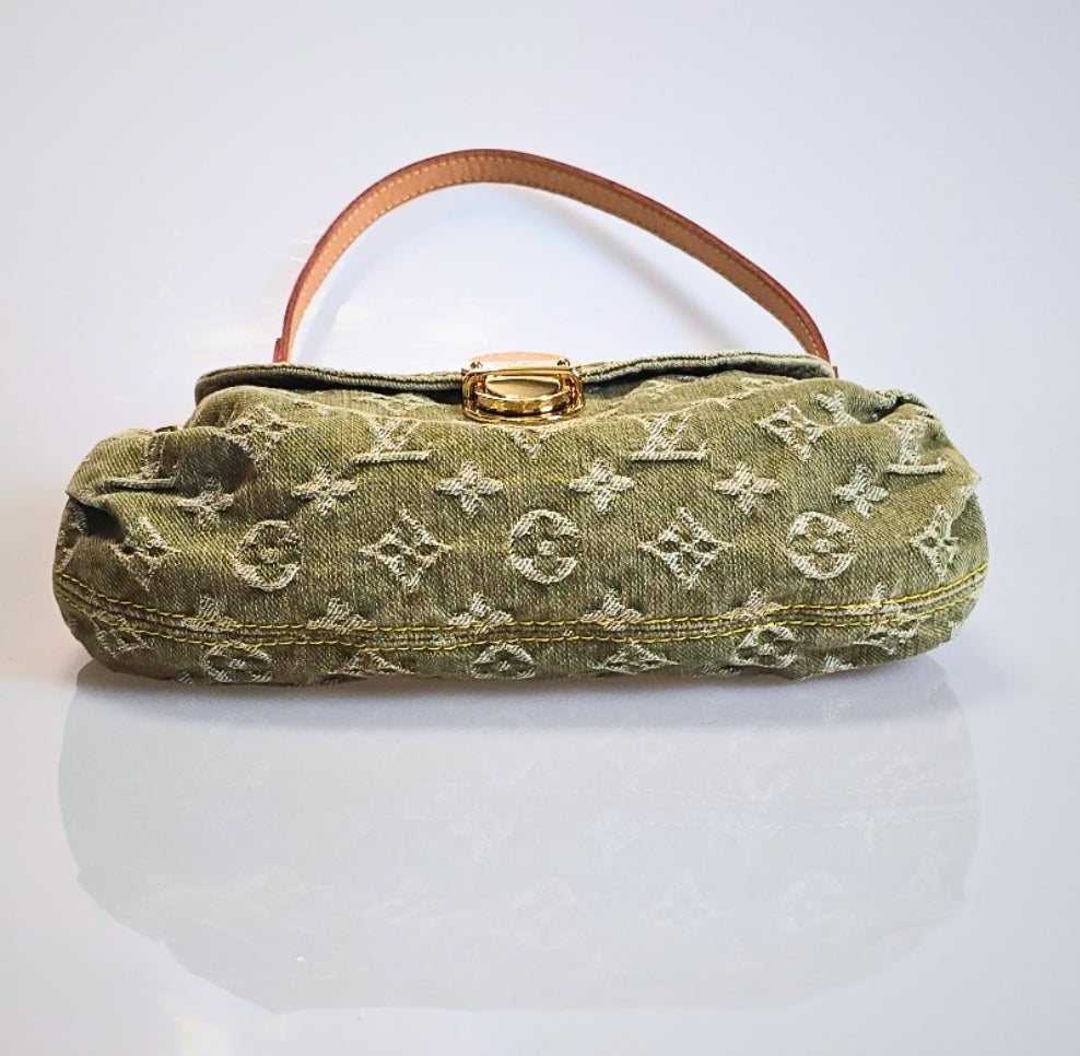 Louis Vuitton Mini Denim Pleaty in Green