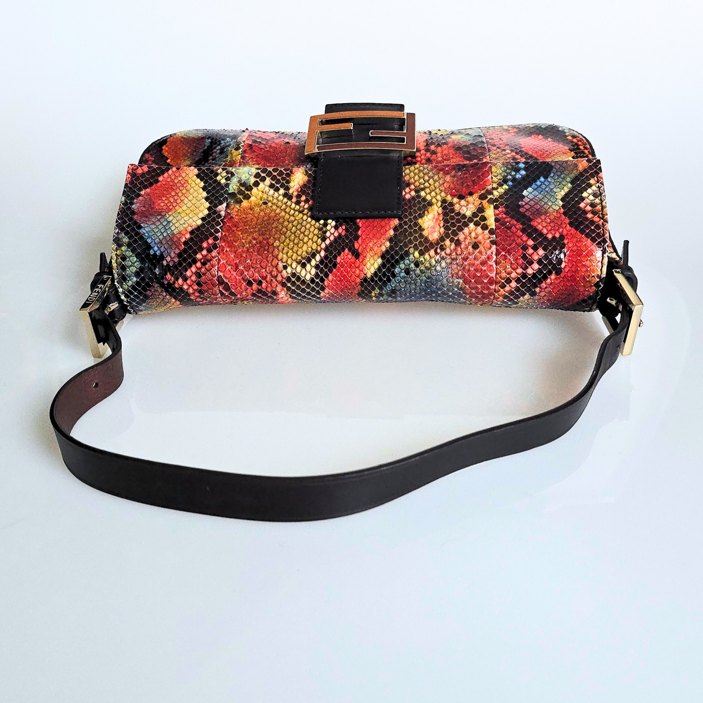 Fendi Baguette Multicolor Python