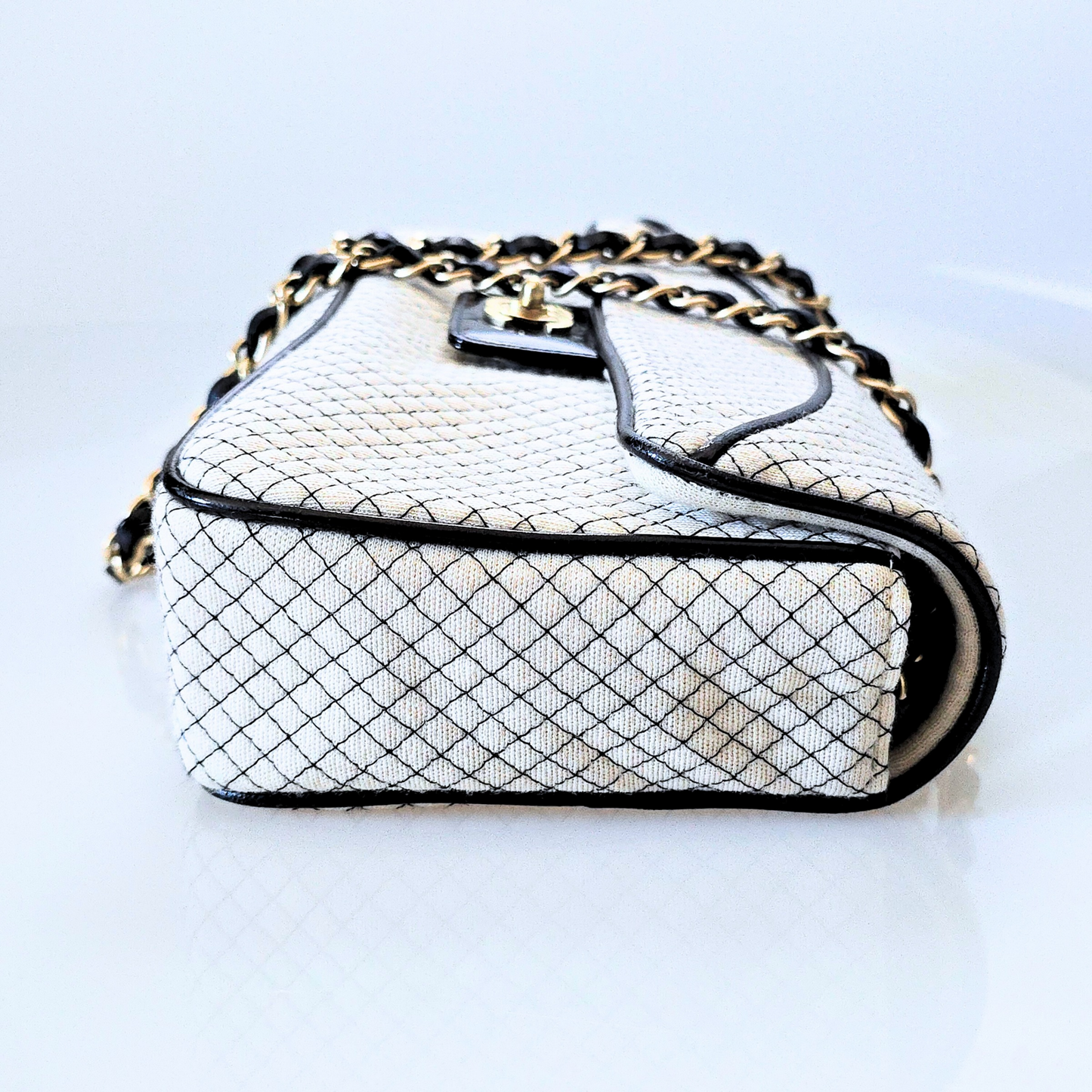 Chanel East West Jersey Flap Bag