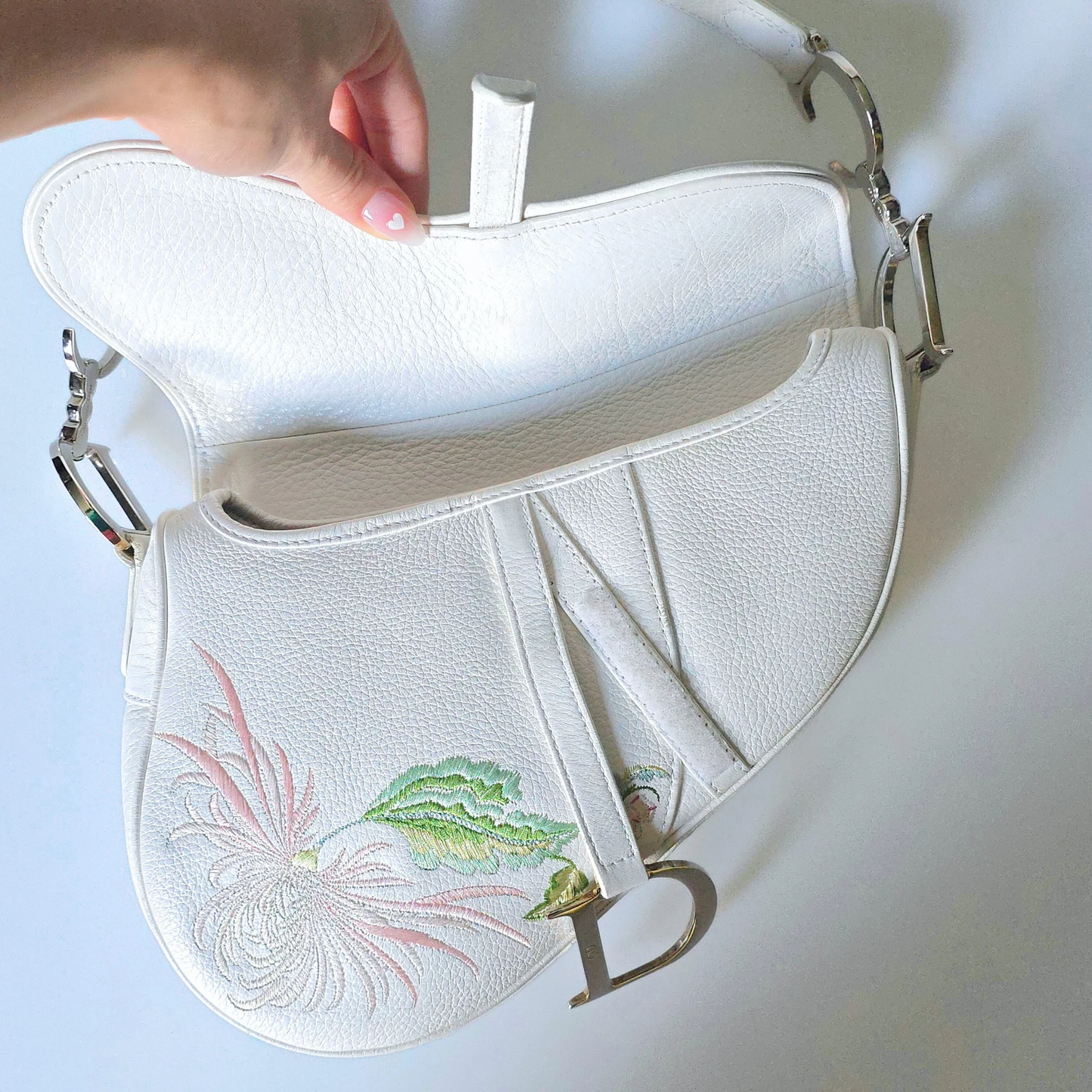 Dior Saddle Bag Floral Embroidery