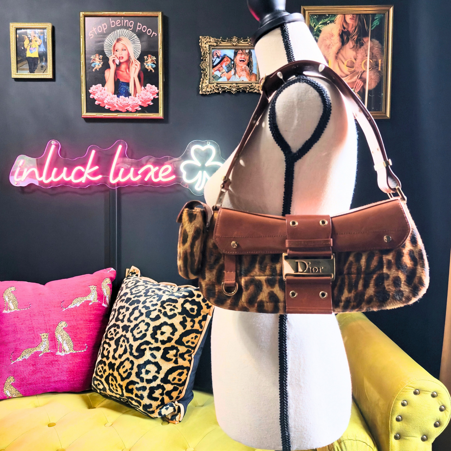 Dior Leopard Pony Hair Columbus