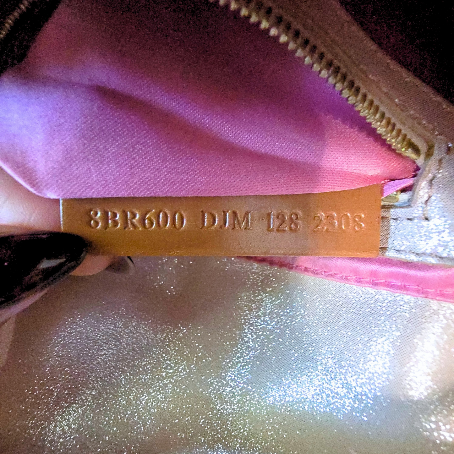 Fendi Baguette Glittery Champagne Gold
