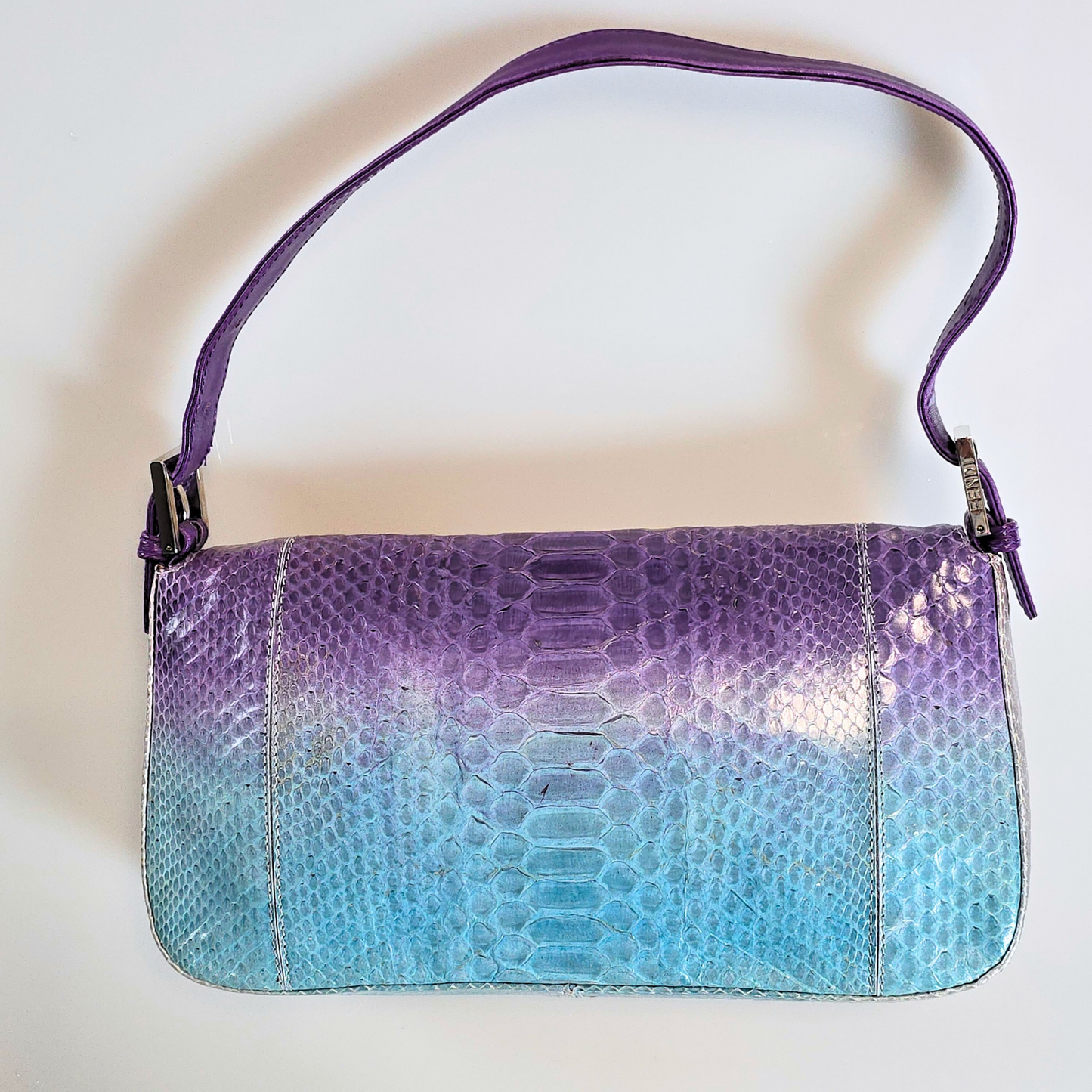 Fendi Baguette Ombre Python