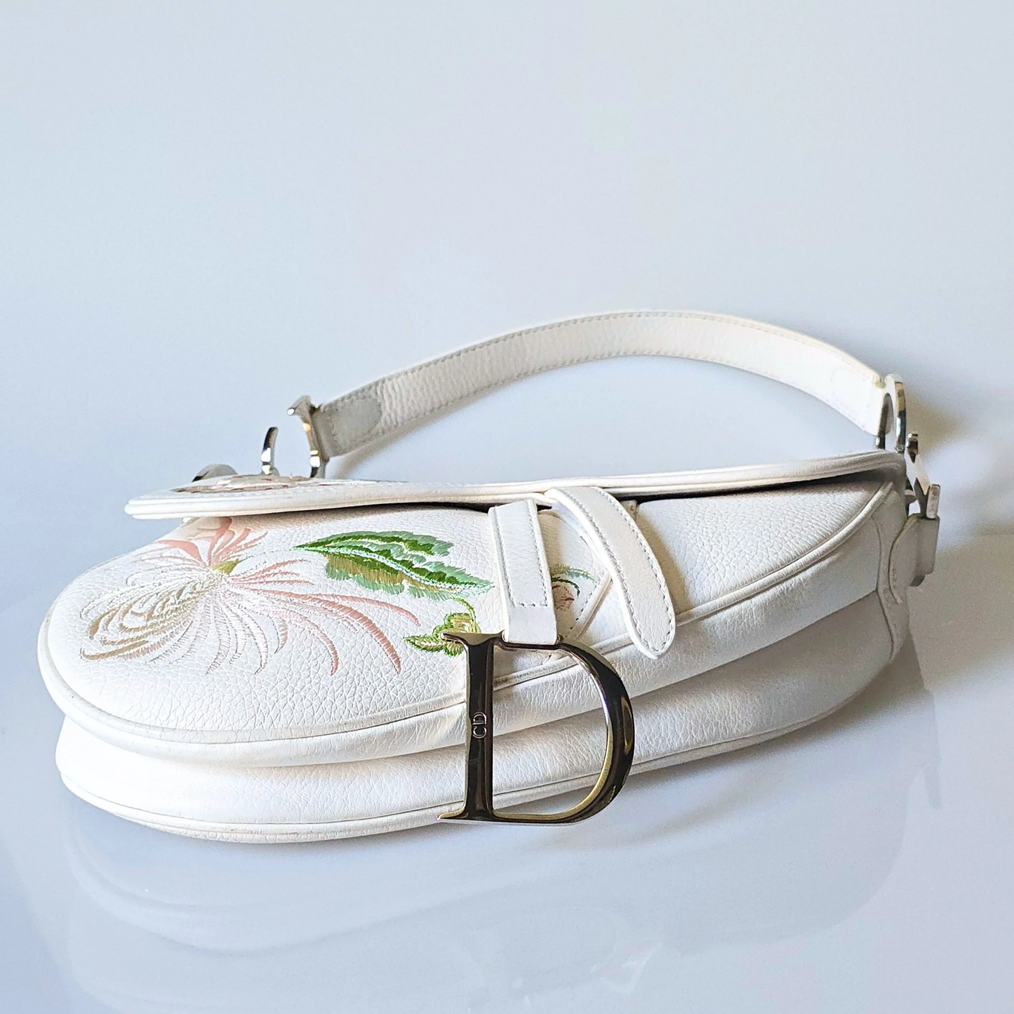 Dior Saddle Bag Floral Embroidery