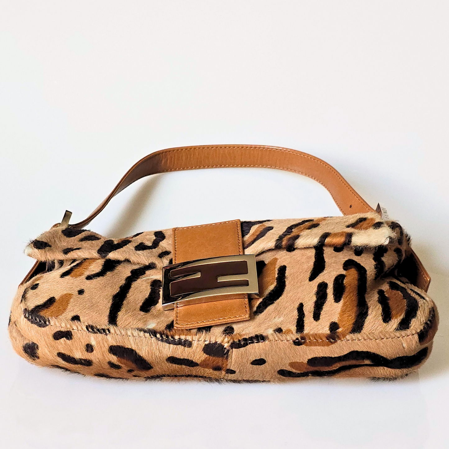 Fendi Baguette Leopard Print Pony Hair