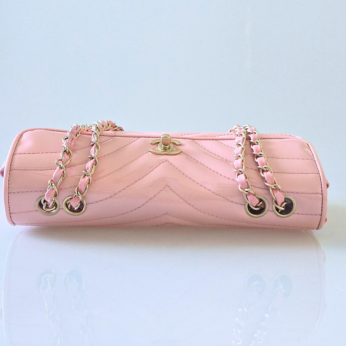 Chanel East West V-Stitch Shoulder Bag