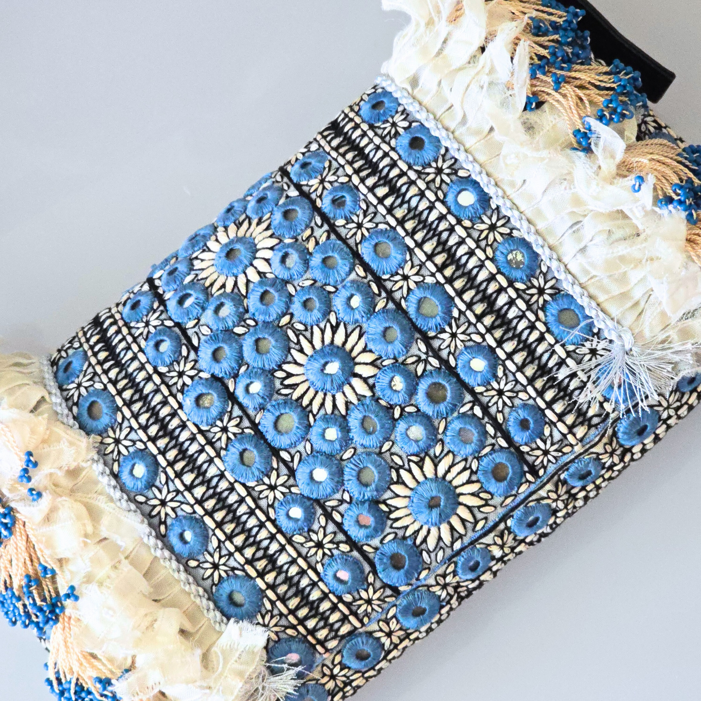 Fendi Baguette Beaded Fringe with Mirror Detail