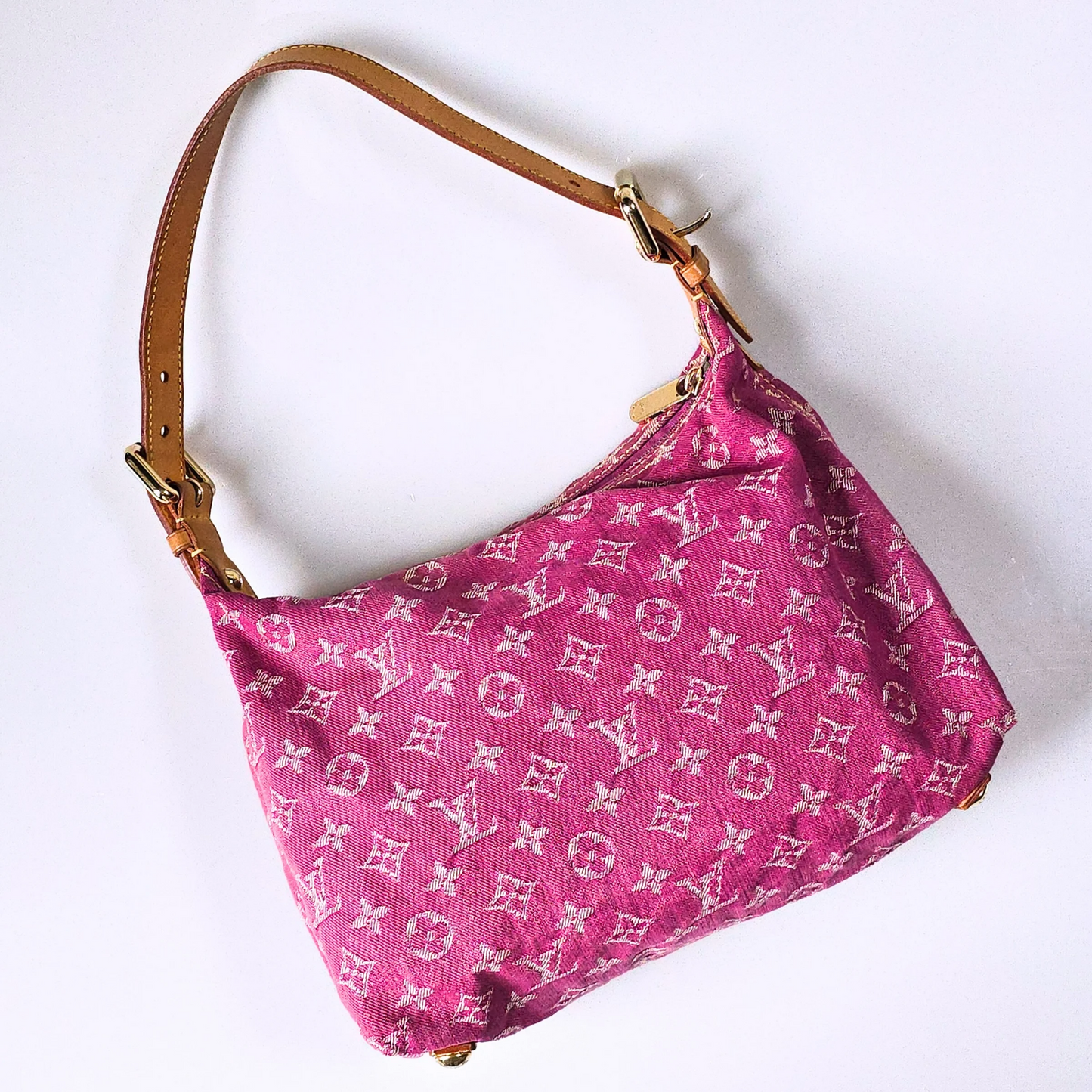 Louis Vuitton Denim Baggy PM Pink Vintage