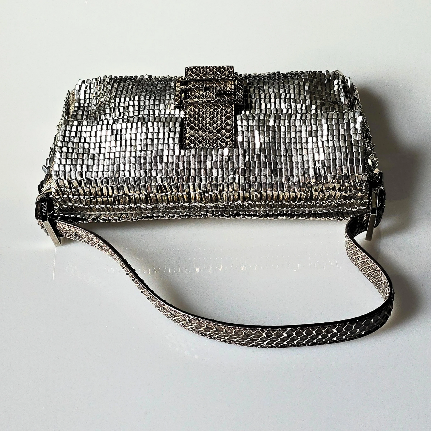 RESERVE ITEM- MISSWORLDWIDE Fendi Baguette Dragon Scale Armor