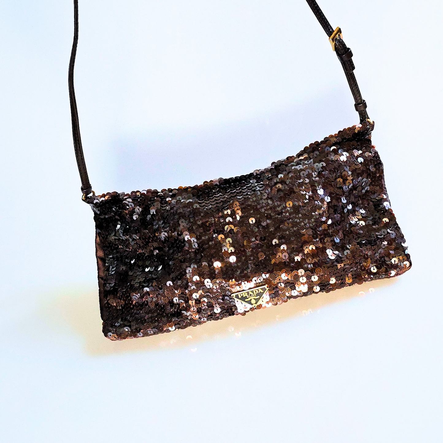 Prada Sequin Shoulder Flap Bag