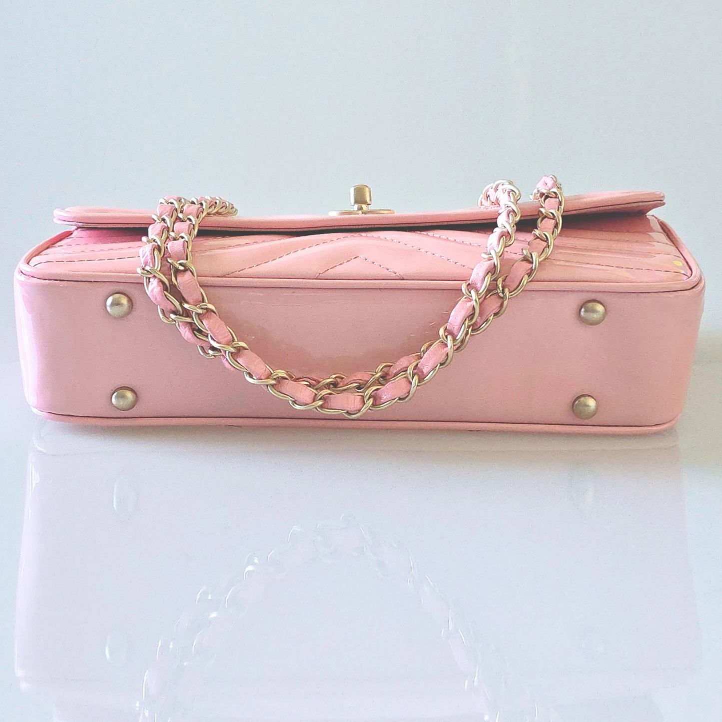 Chanel East West V-Stitch Shoulder Bag