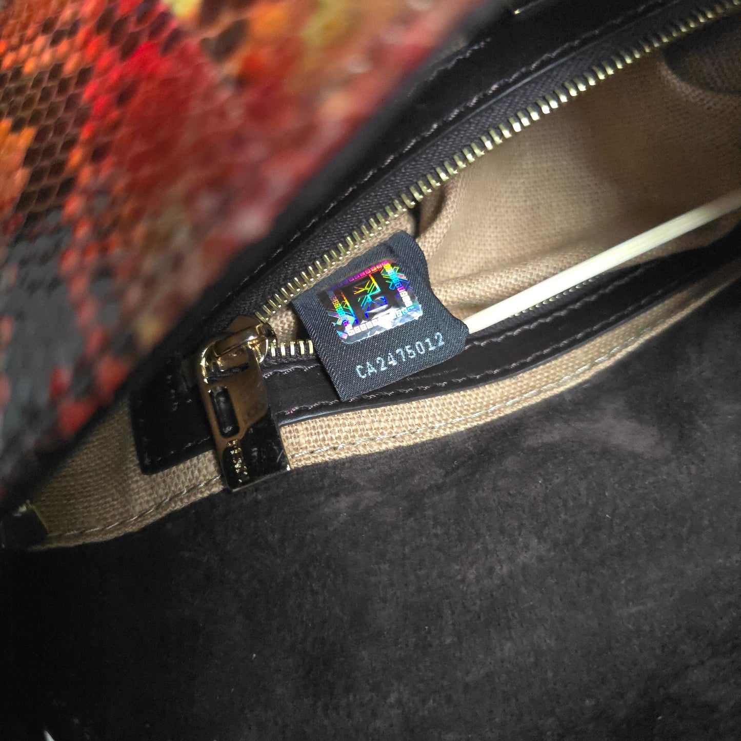 Fendi Baguette Multicolor Python