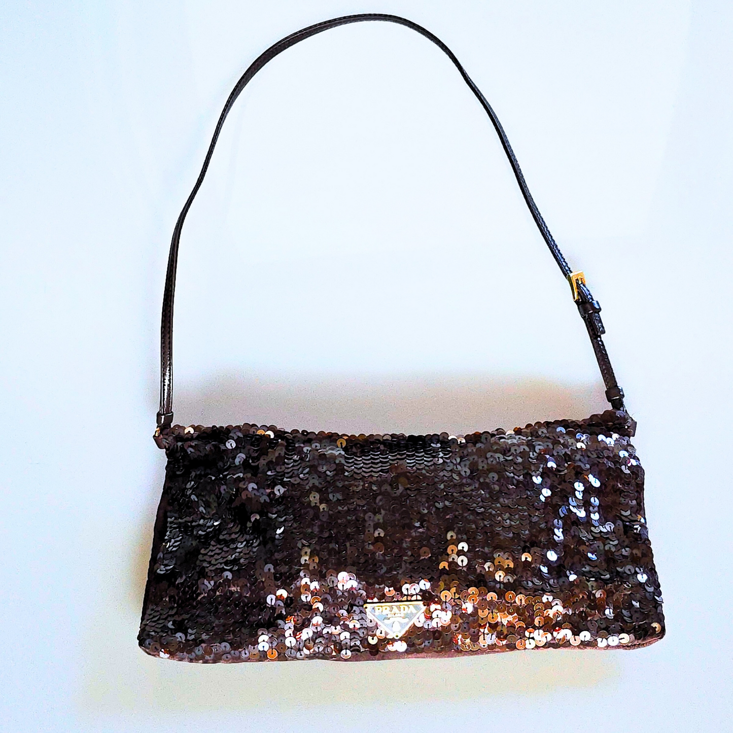 Prada Sequin Shoulder Flap Bag
