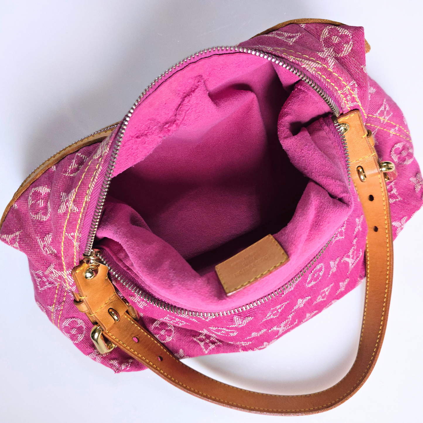 Louis Vuitton Denim Baggy PM Pink Vintage