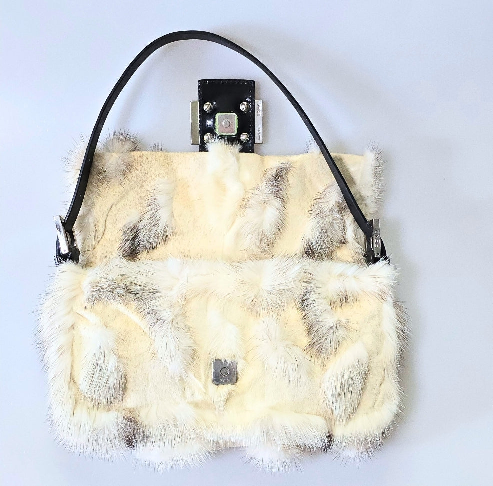 Fendi Baguette Mink Patchwork
