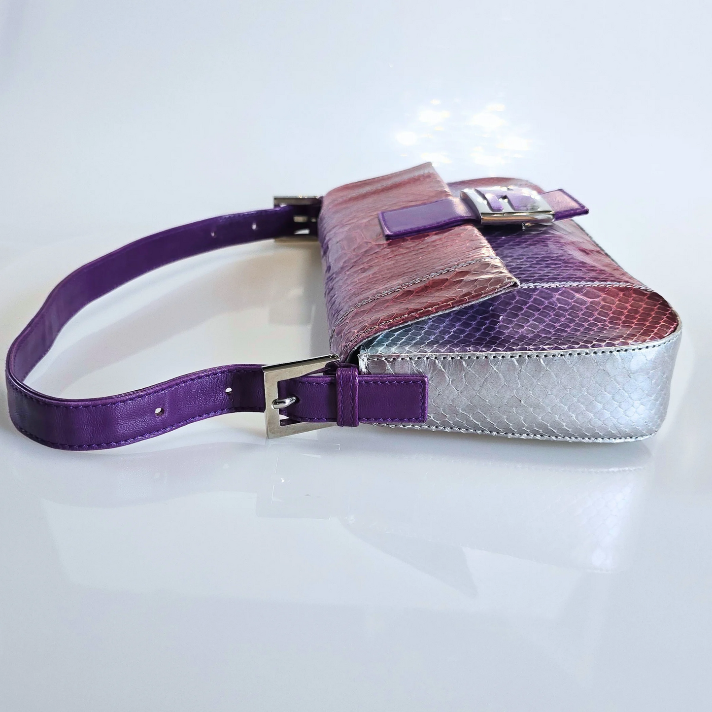 Fendi Baguette Ombre Python