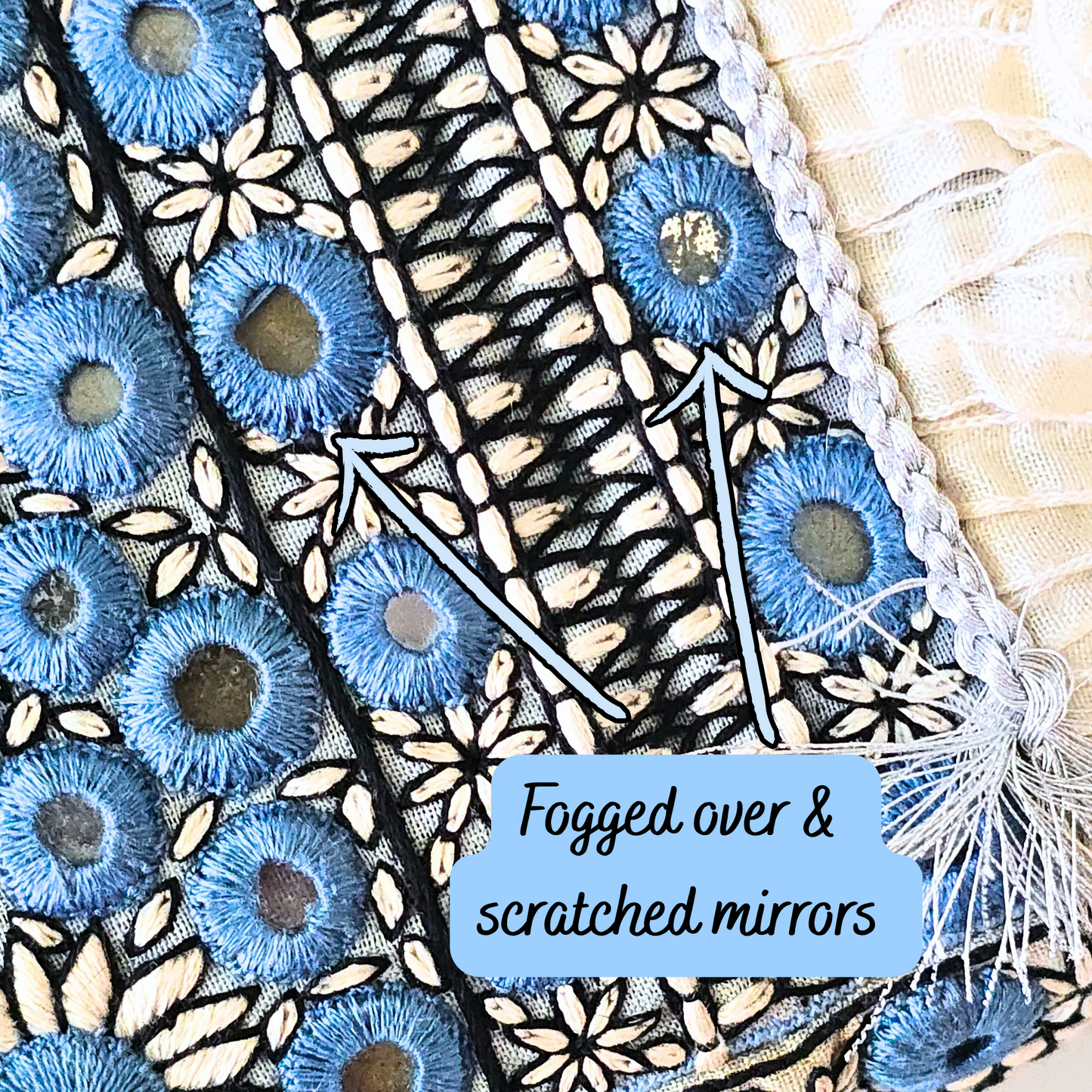 Fendi Baguette Beaded Fringe with Mirror Detail