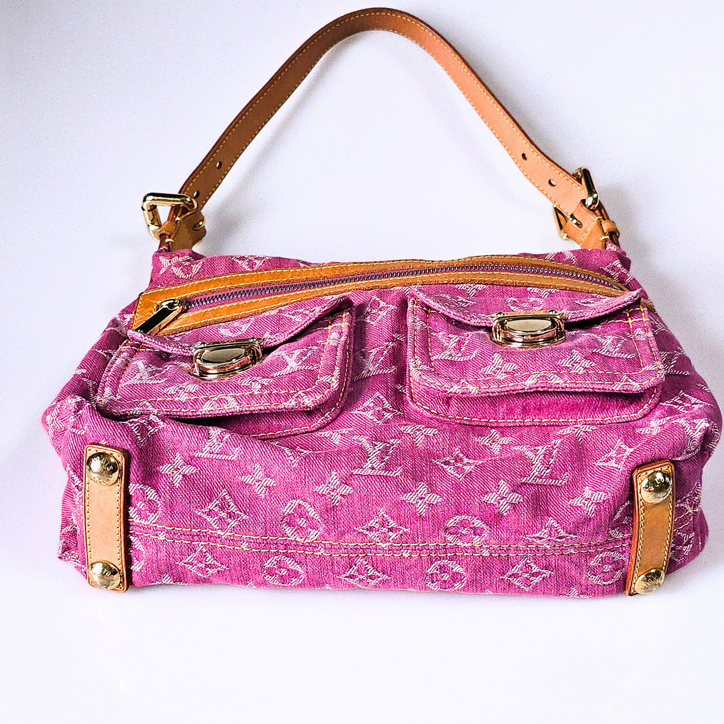 Louis Vuitton Denim Baggy PM Pink Vintage
