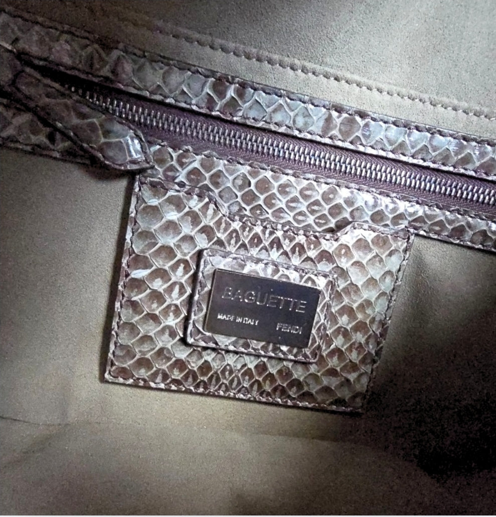 RESERVE ITEM- MISSWORLDWIDE Fendi Baguette Dragon Scale Armor