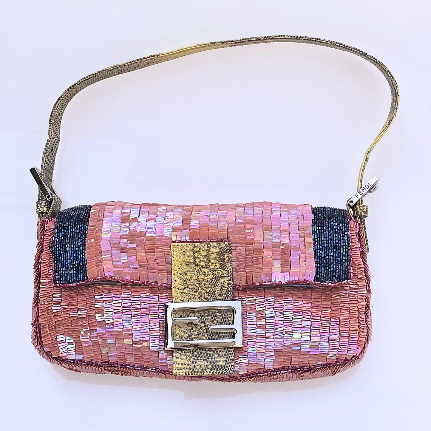 Fendi Baguette Sequins with Beaded Detail