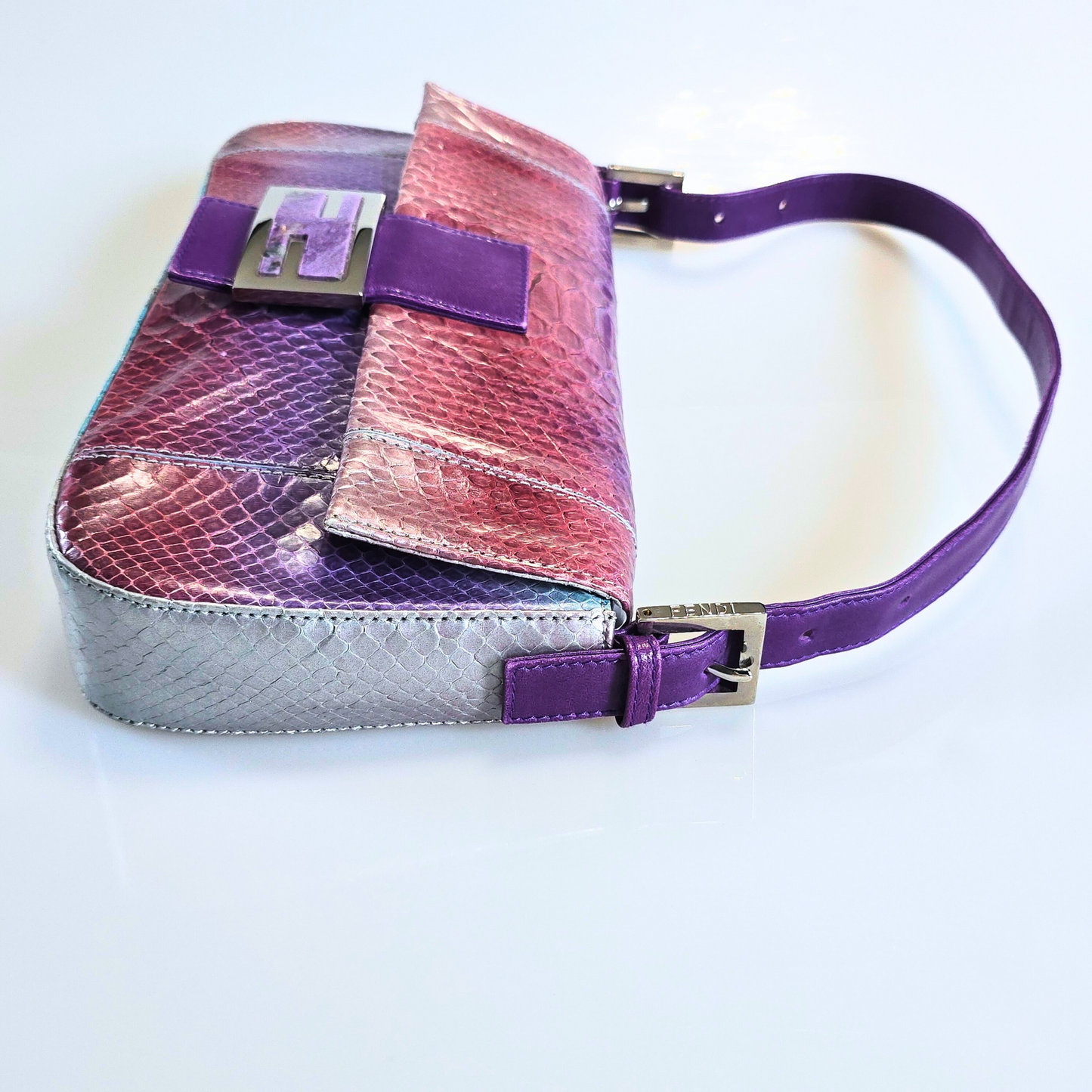 Fendi Baguette Ombre Python