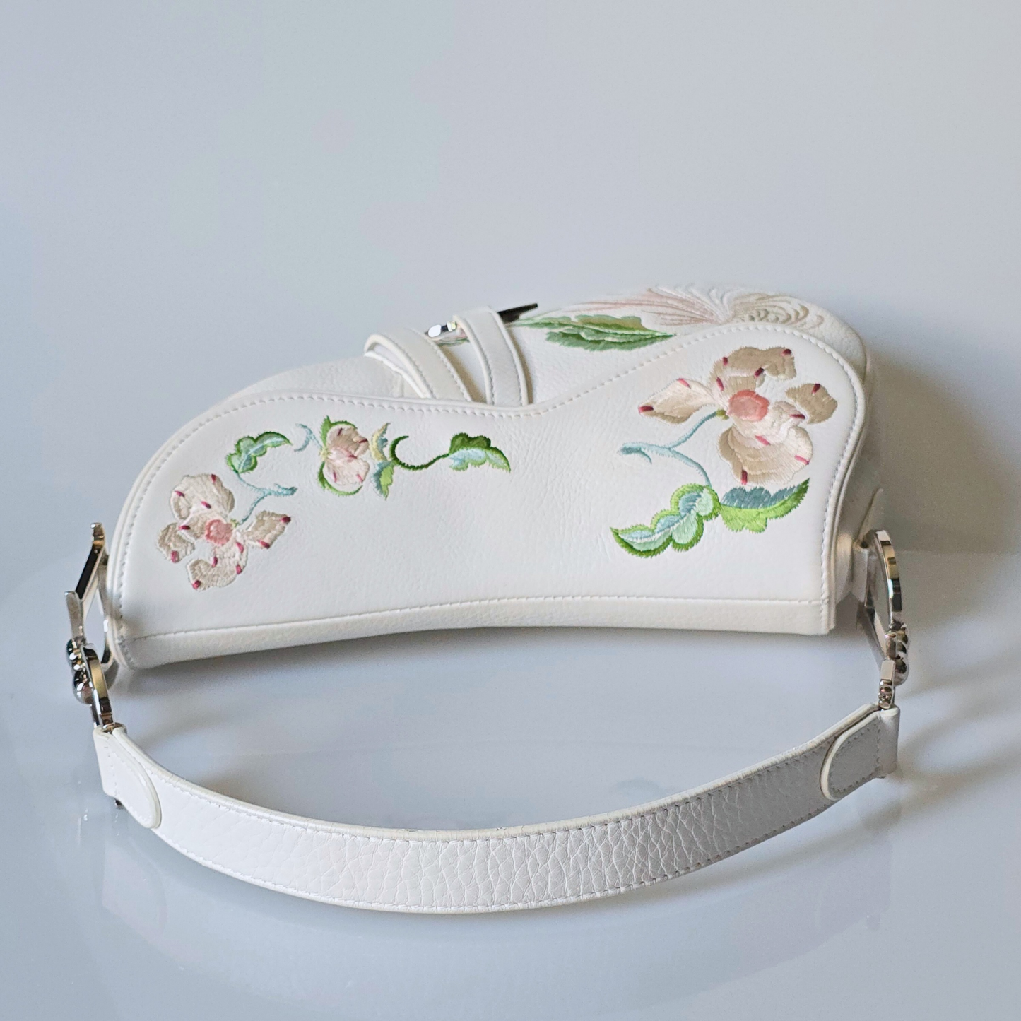 Dior Saddle Bag Floral Embroidery