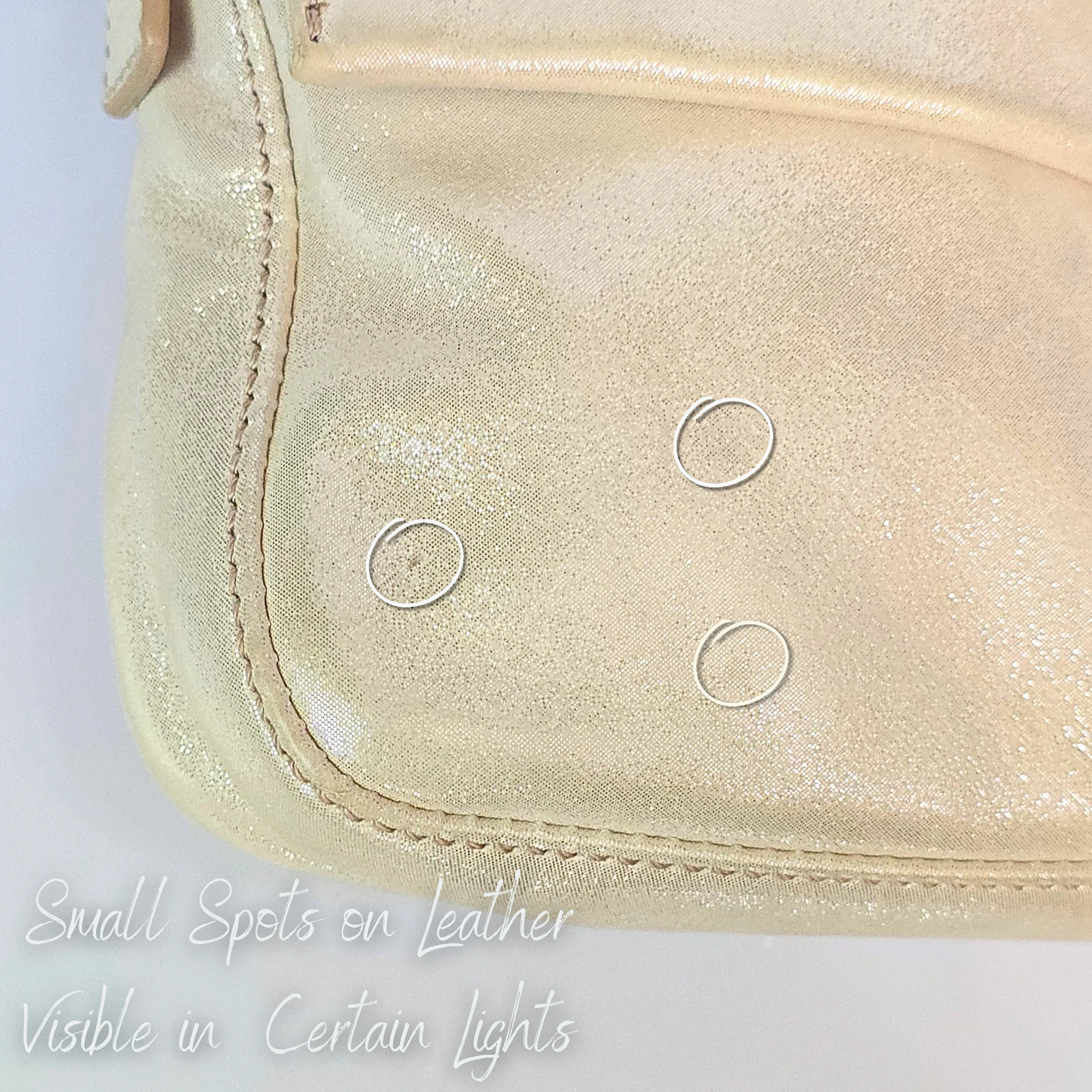 Fendi Baguette Glittery Champagne Gold