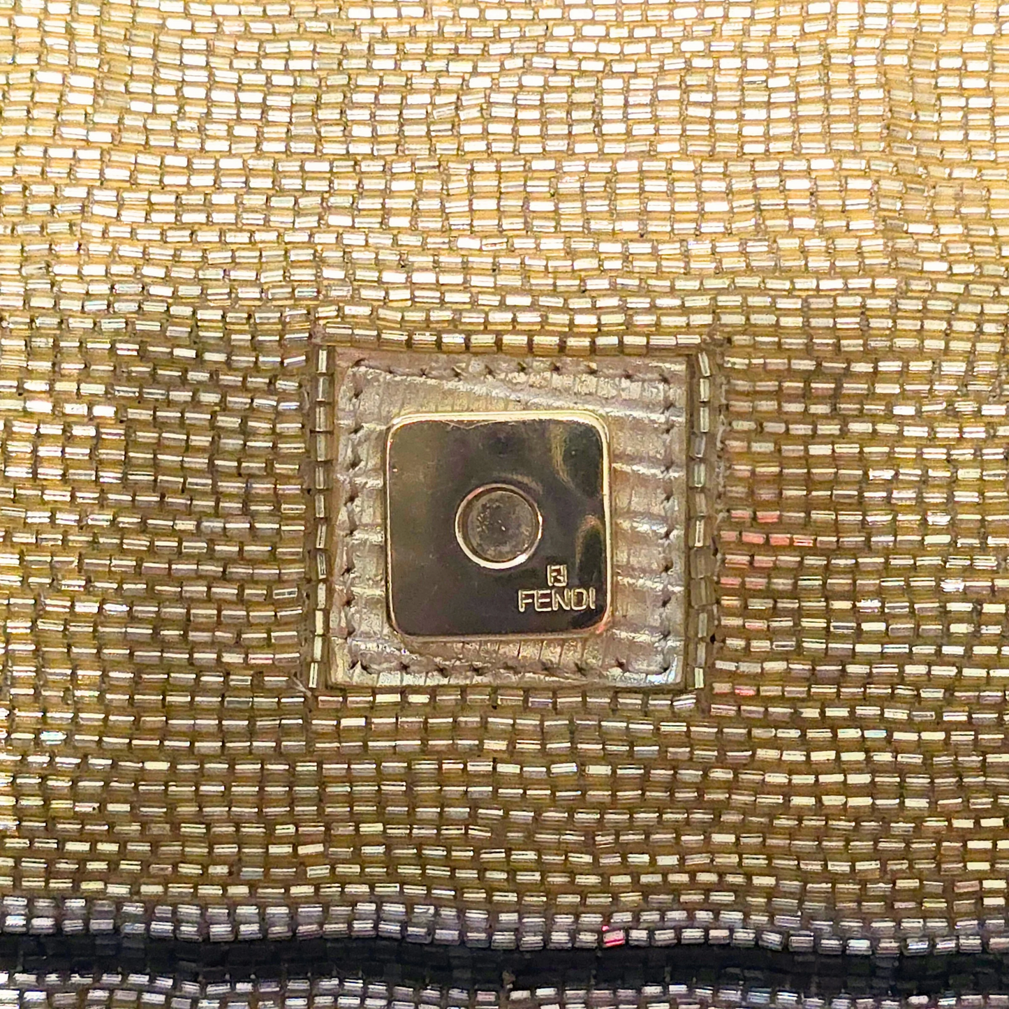 Fendi Baguette Beaded with Lizard Detail