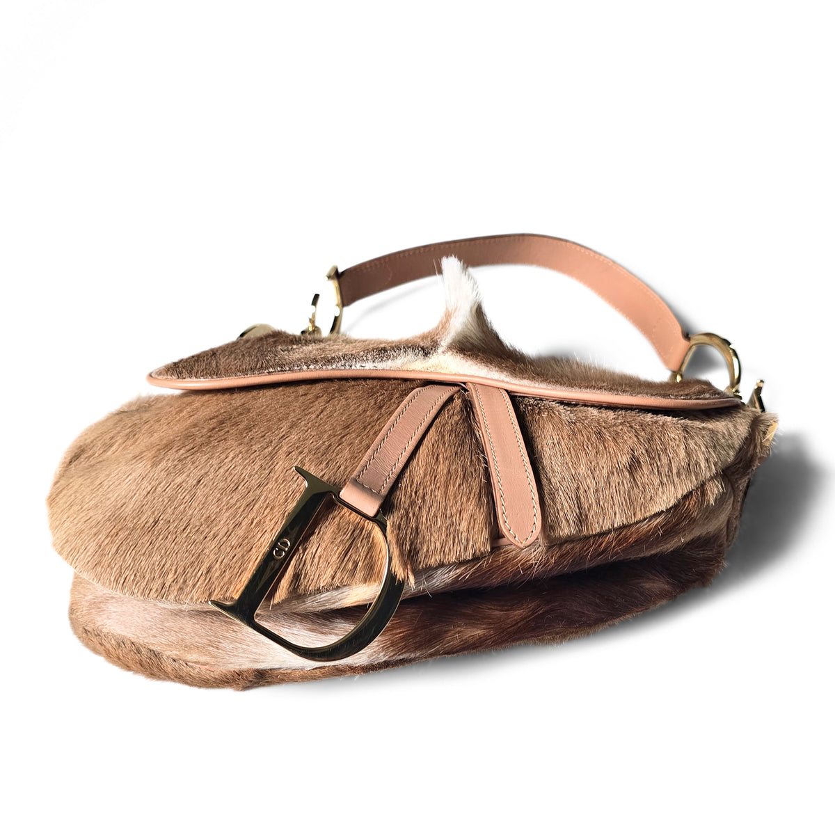 Dior Pony-Hair Mohawk Saddle Bag