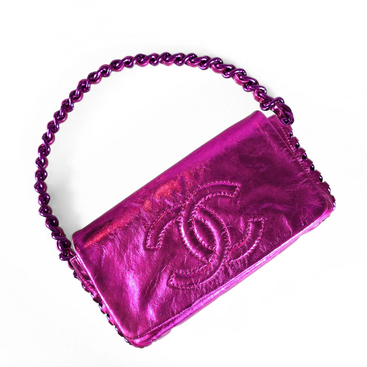 Chanel Modern Chain Flap Metallic Pink