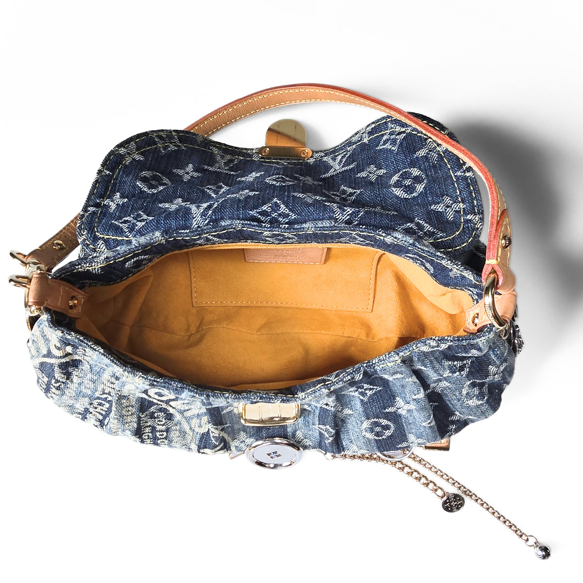 Louis Vuitton x Judy Blame Limited Edition Denim Raye Pleaty with Charms