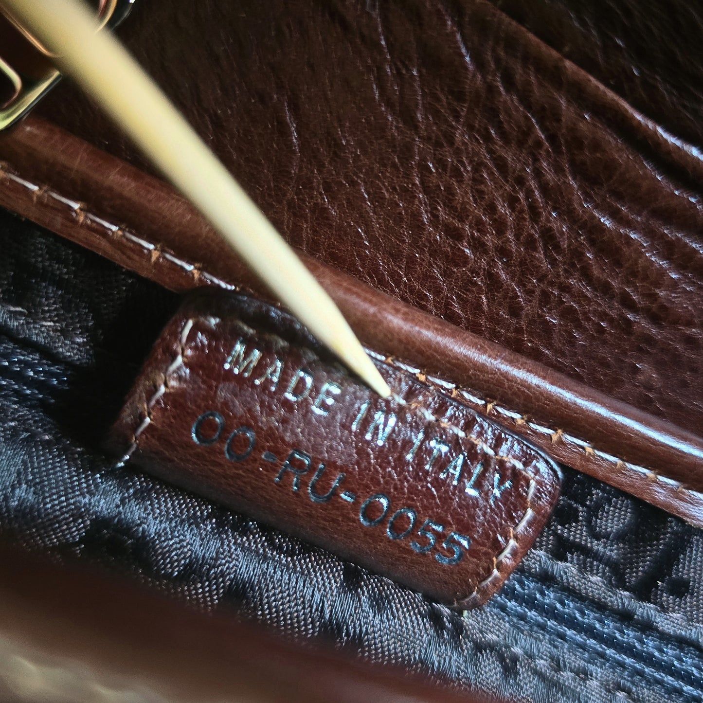 Dior Saddle Bag Floral Butterfly Embroidery Brown Leather