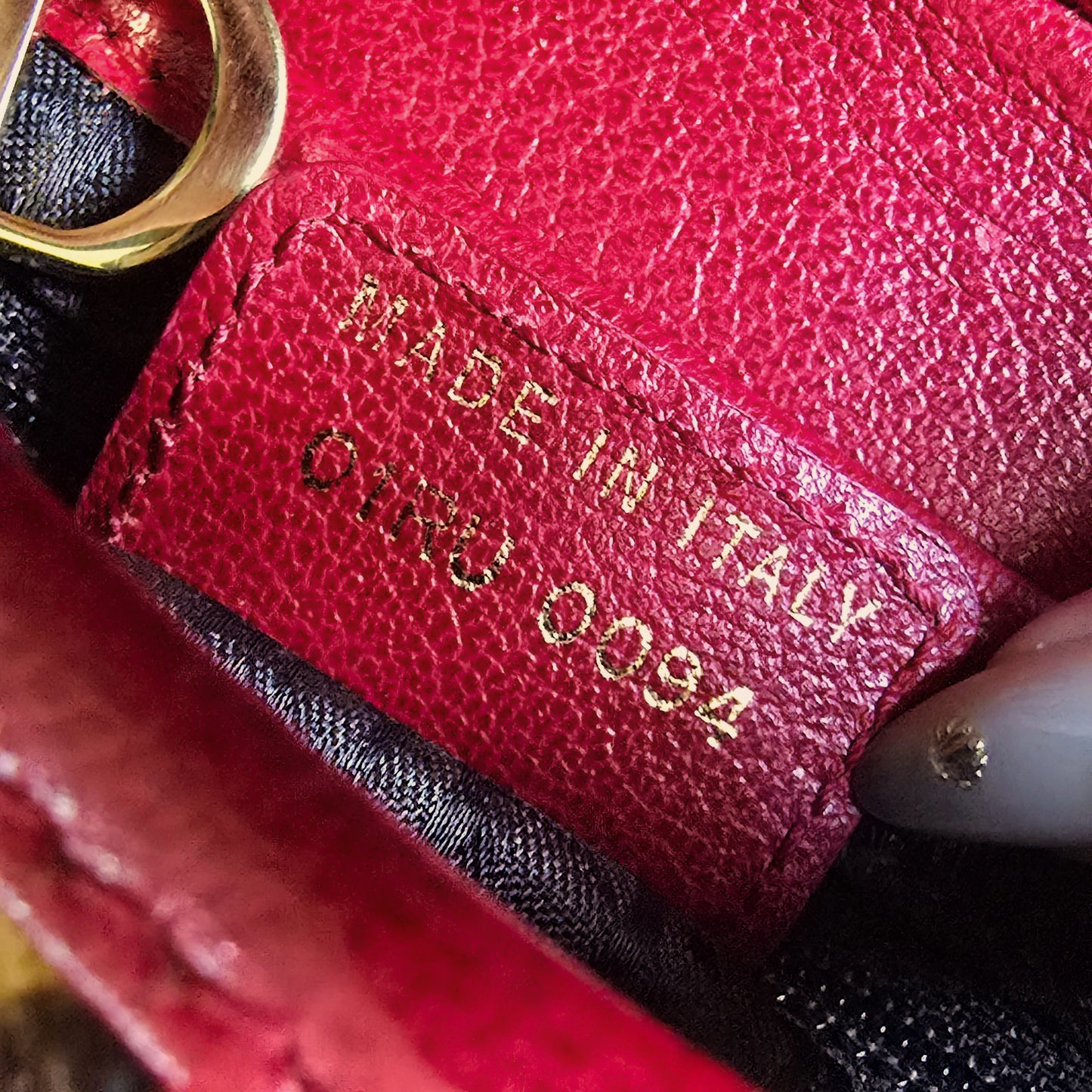 Dior Saddle Bag Leopard Pony-Hair Red Leather Detail