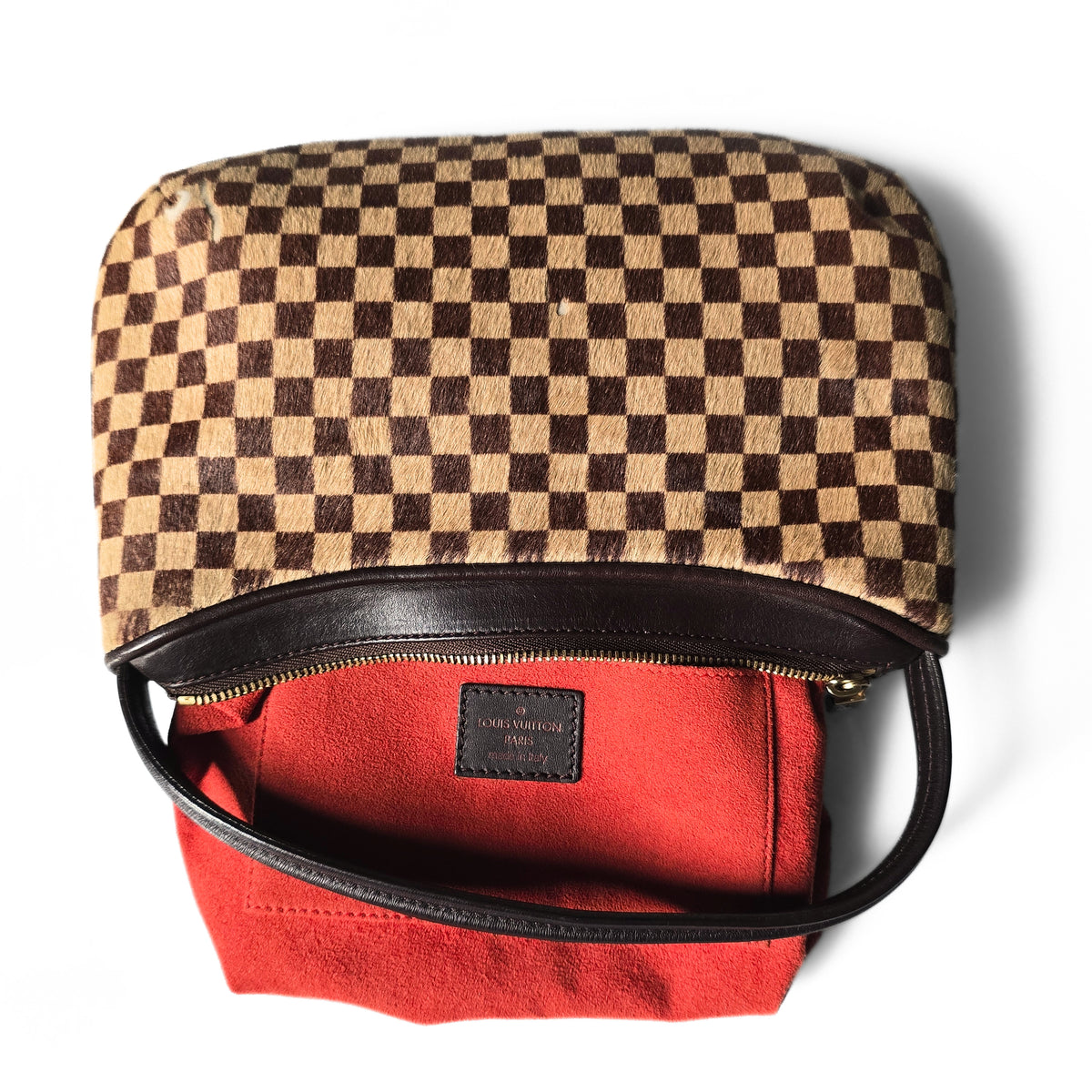Louis Vuitton Damier Ebene Sauvage Tigre Pony-Hair