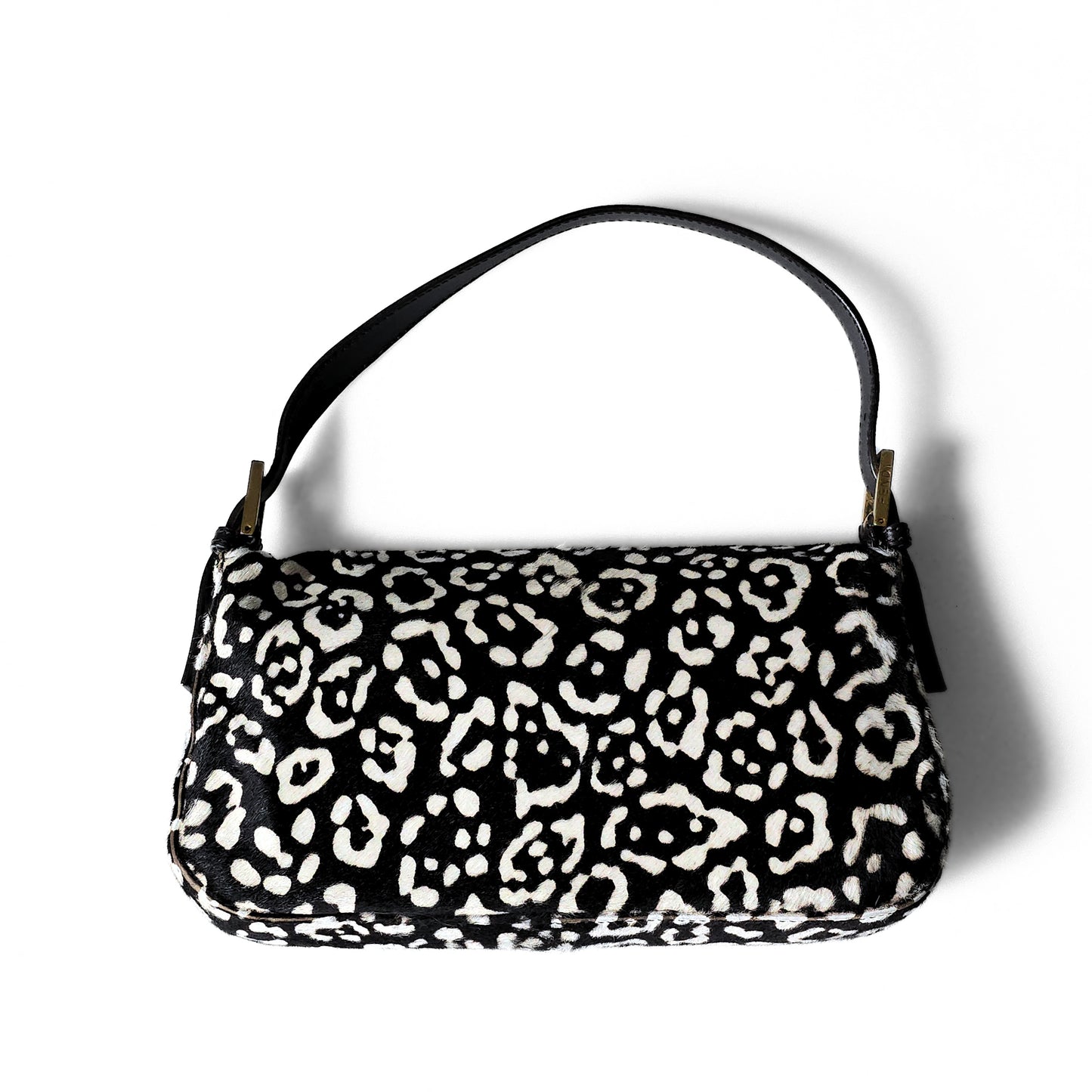 Fendi Baguette Leopard Print Pony-Hair