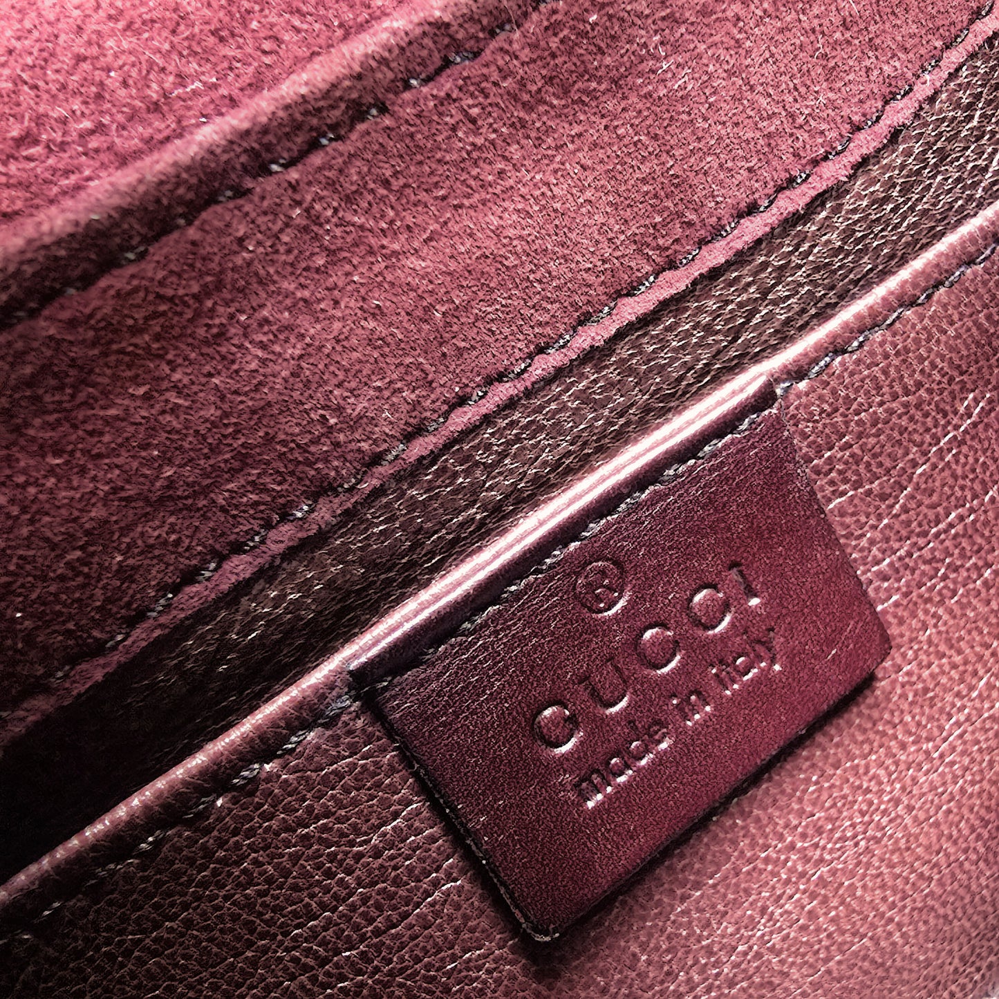 Gucci Horsebit Clutch Tom Ford Era Burgundy Suede Studded