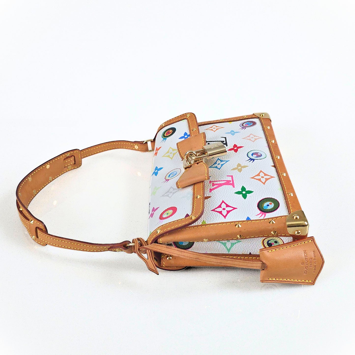 Louis Vuitton Limited Edition Takashi Murakami "Eye Miss You" Multicolor Trunk Shoulder Bag
