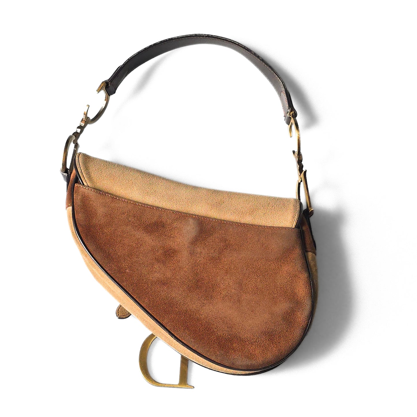 Dior Saddle Bag Ombre Pony-Hair Embossed