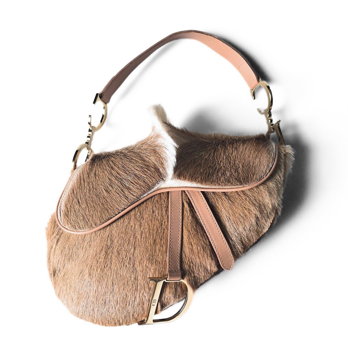 Dior Pony-Hair Mohawk Saddle Bag