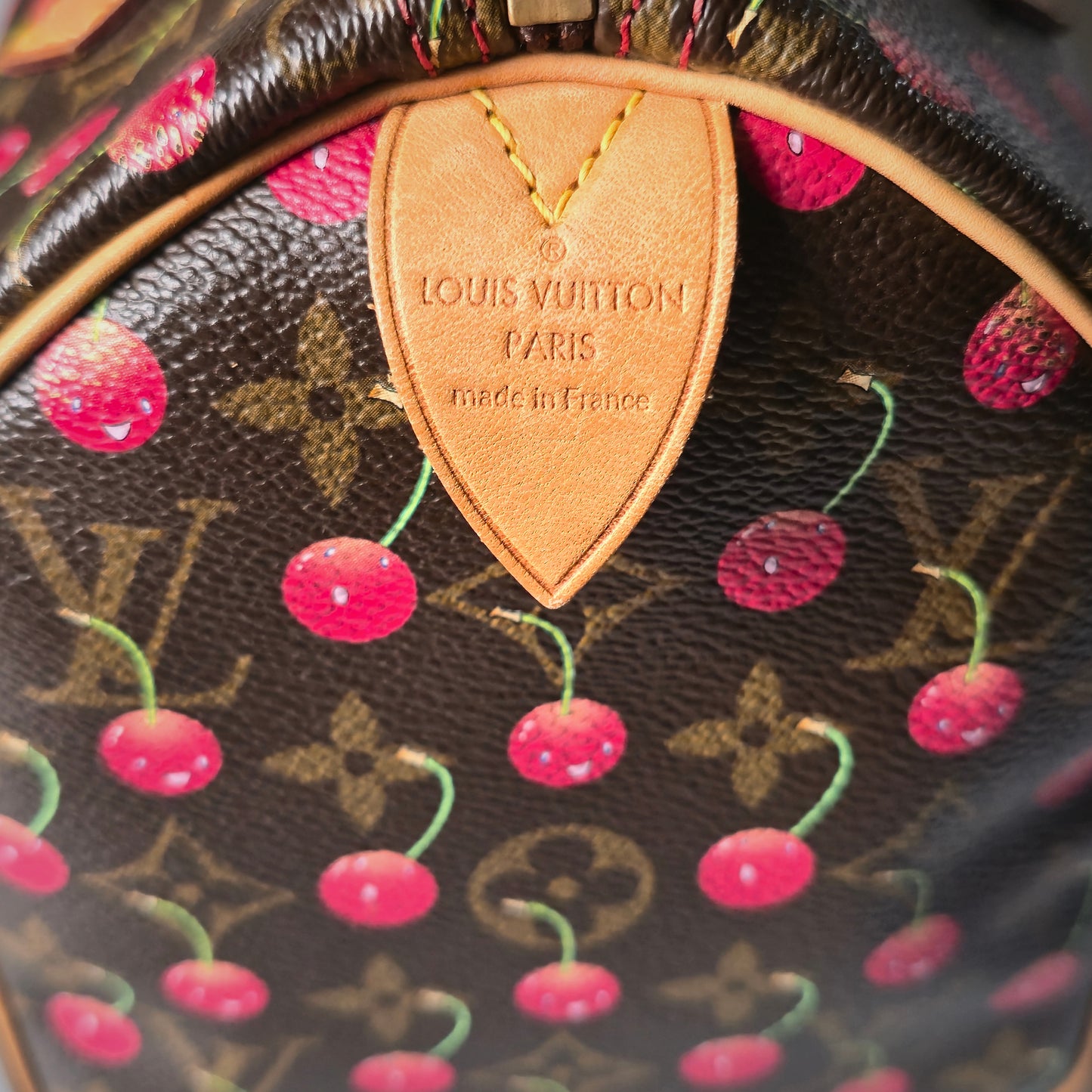 Louis Vuitton Limited Edition Cherry Speedy 25 Takashi Murakami Cerises Collection