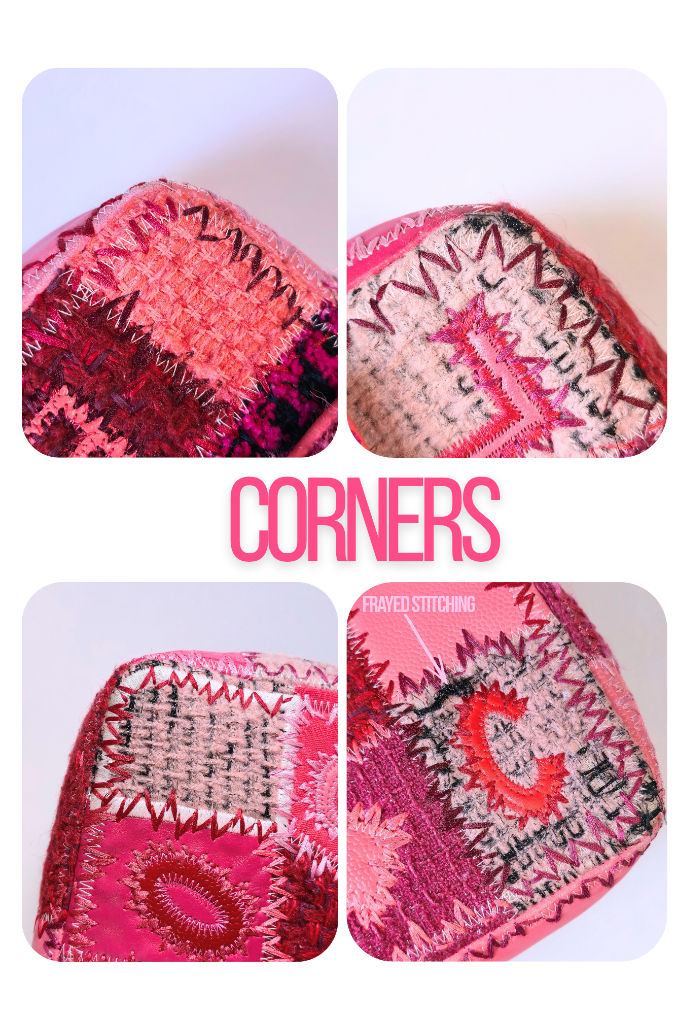 Chanel Medium Patchwork Flap Bag Pink/Red
