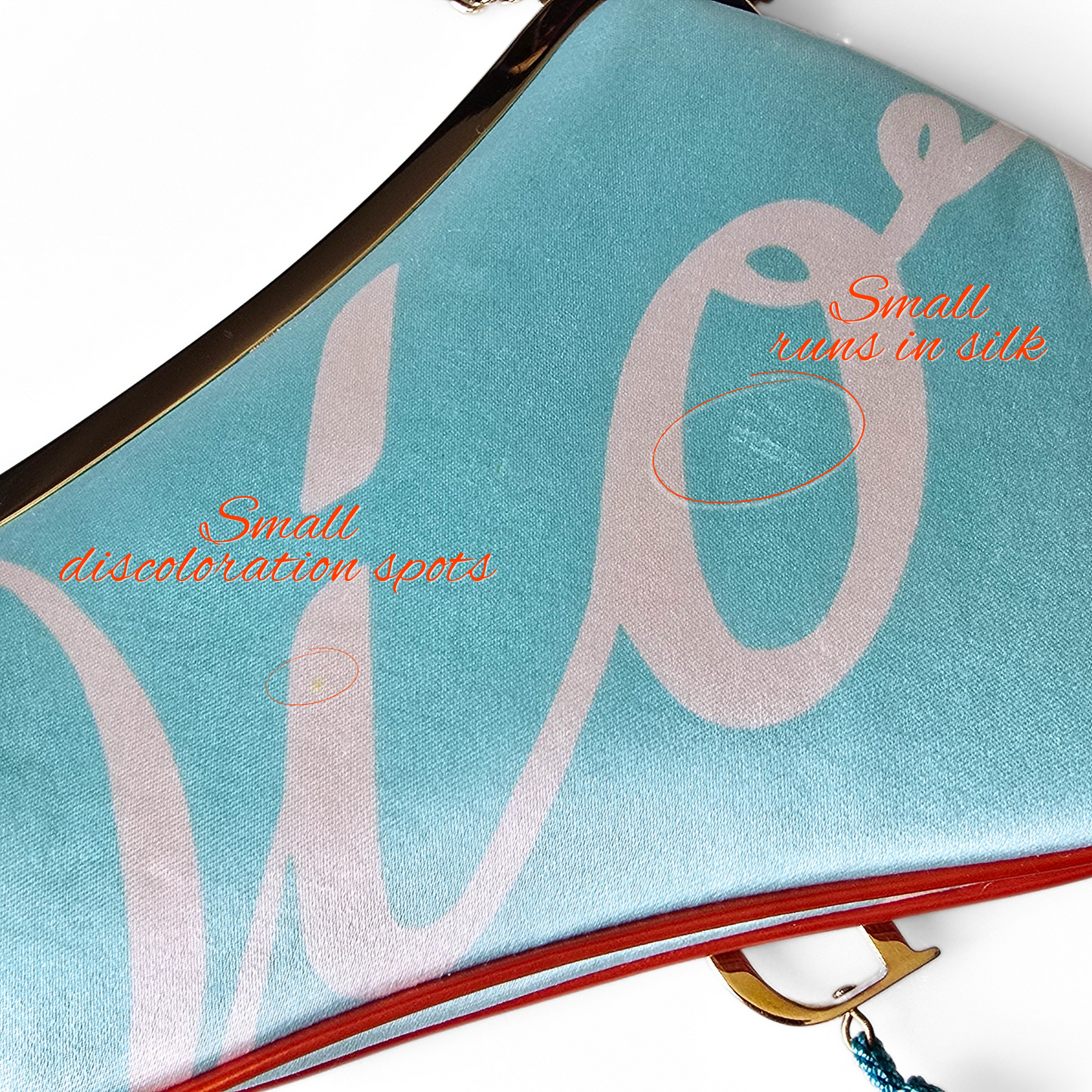 Dior Limited Edition 2003 Runway Floral Print Silk Mini Frame Saddle Bag Front Tassel Detail