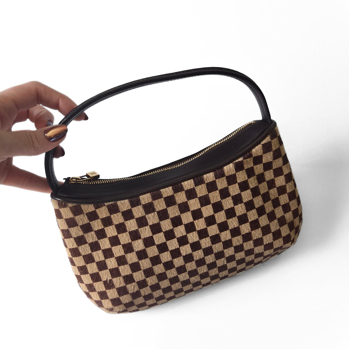 Louis Vuitton Damier Ebene Sauvage Tigre Pony-Hair
