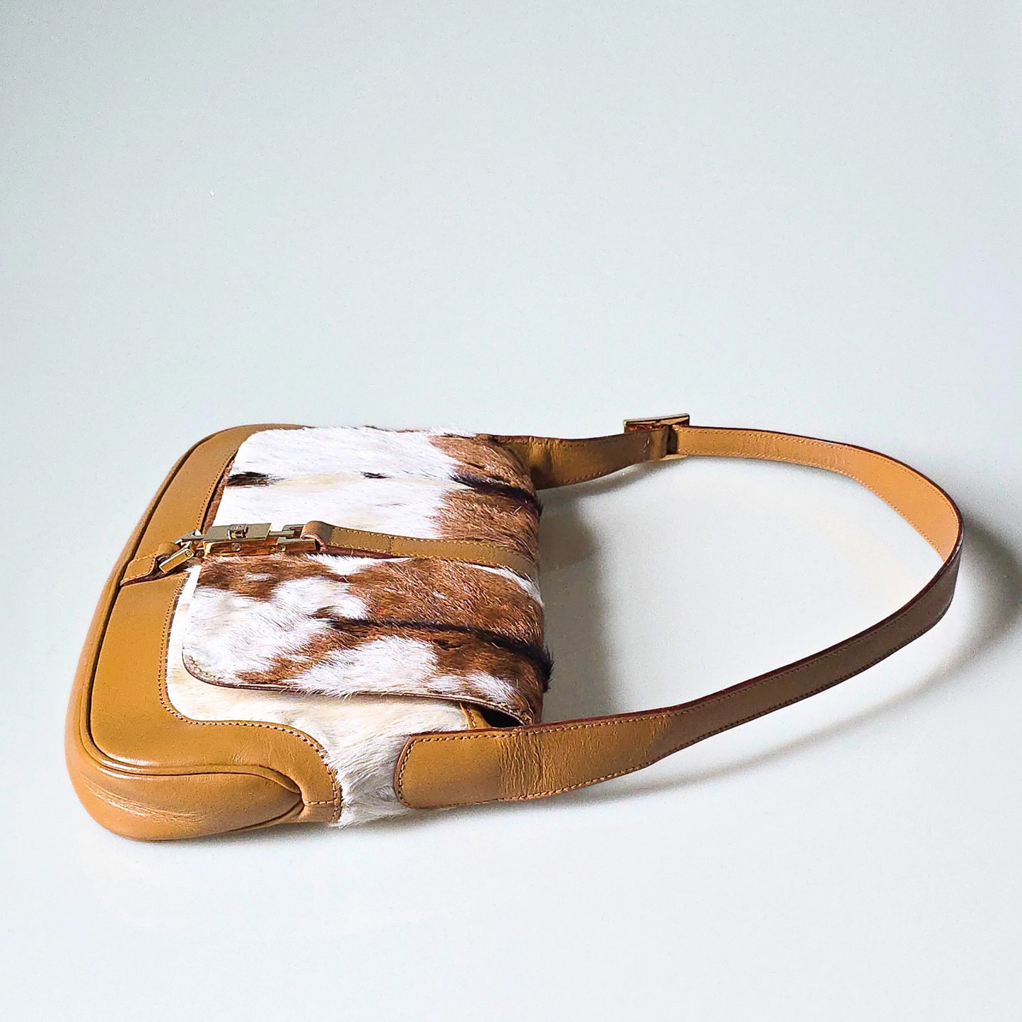 Gucci Jackie Small Flap Cow Print