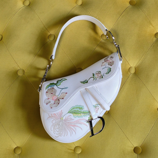 Dior Saddle Bag Floral Embroidery