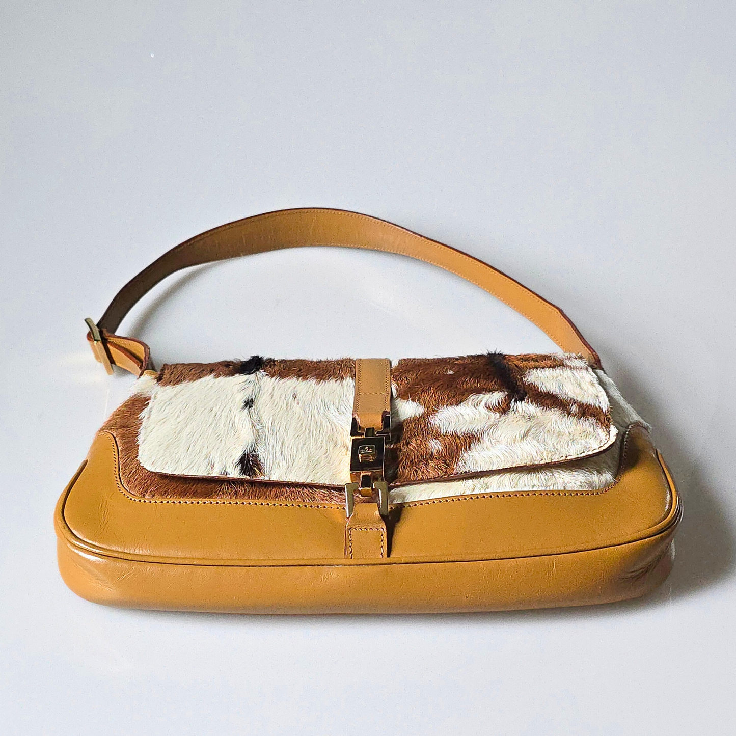 Gucci Jackie Small Flap Cow Print