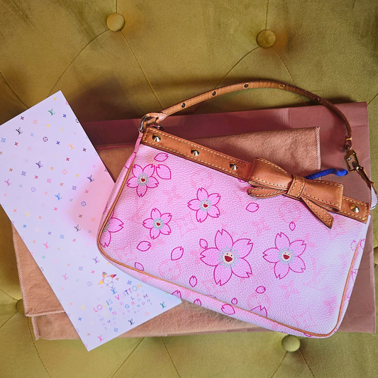 Louis Vuitton Limited Edition Pink Cherry Blossom Pochette